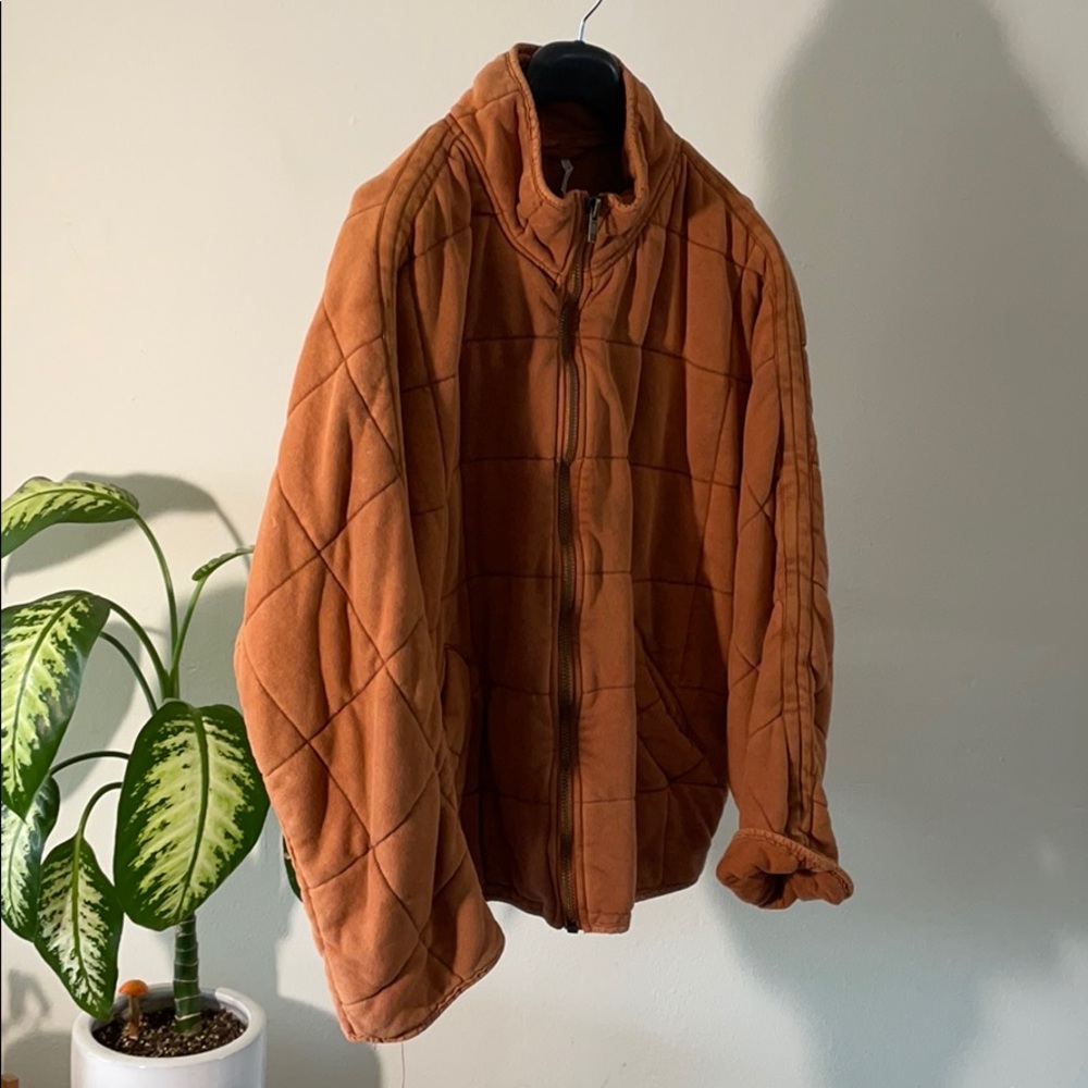 Free People Dolman Quilted Knit Jacket